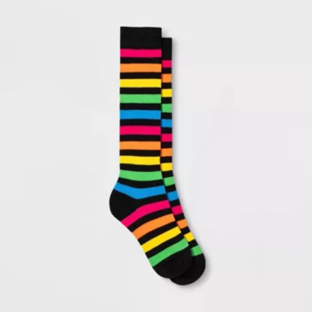 Ŕàinbow knee-high socks - Picture 4 of 8